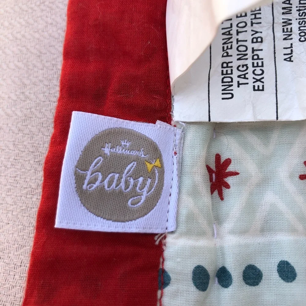 Hallmark Baby Cotton Made India Christmas Quilt Trow Decor “Even the smallest…..